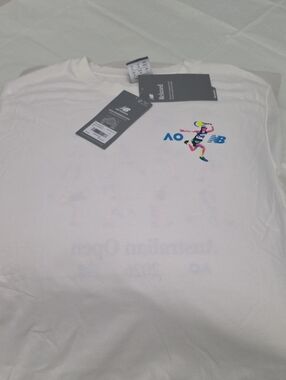 New Balance Australian Open Colab 2026 Tennis T Shirt Size M tennis Lover Print